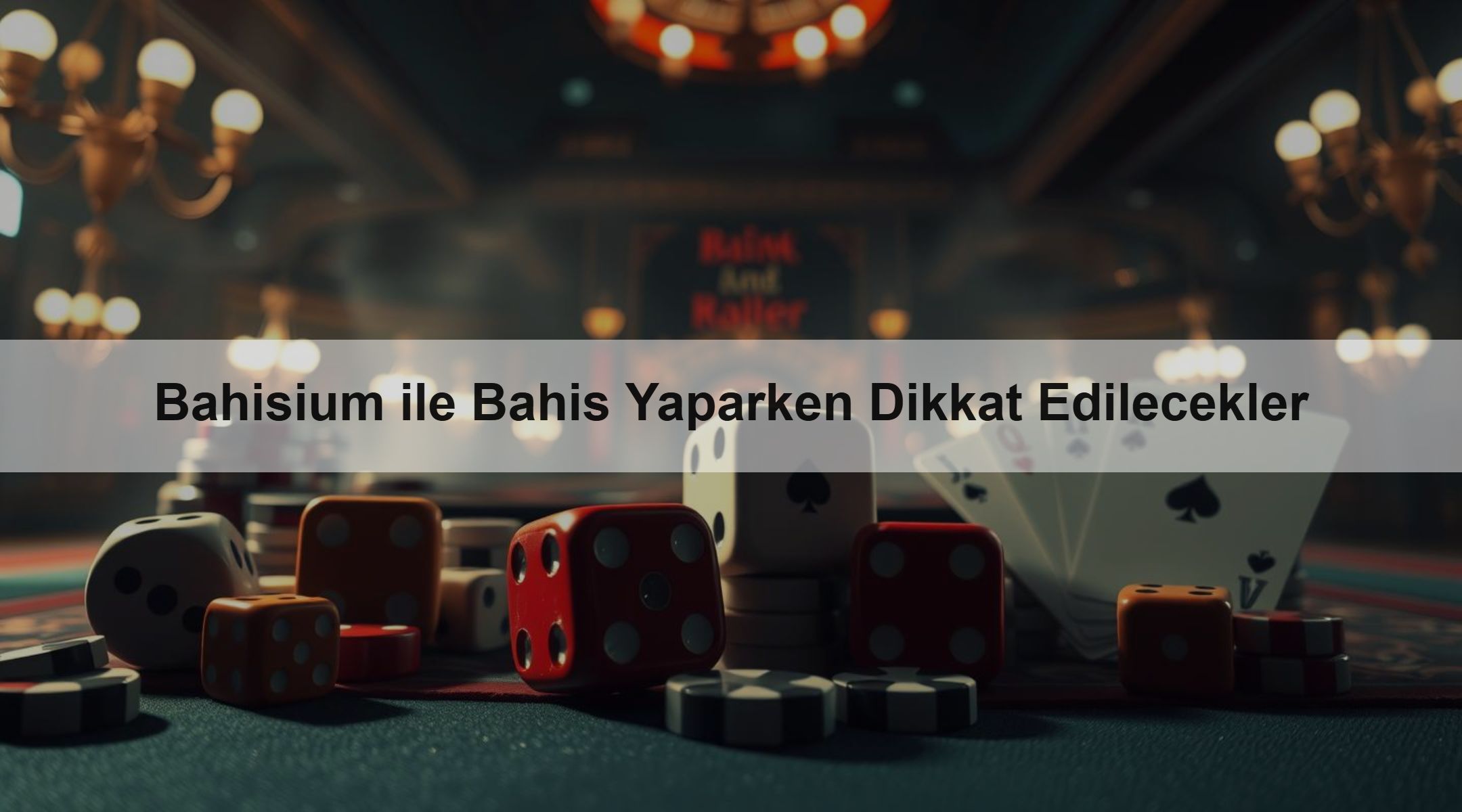 Bahisium ile Bahis Yaparken Dikkat Edilecekler